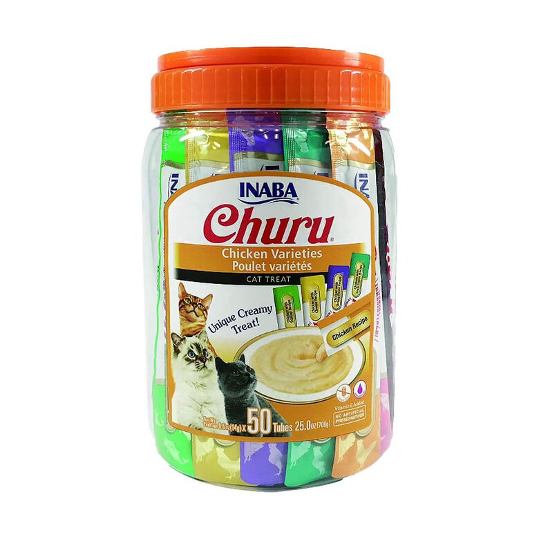 Churu Snack Cremoso Variedades de Frango para gatos - Pack 50, , large image number null